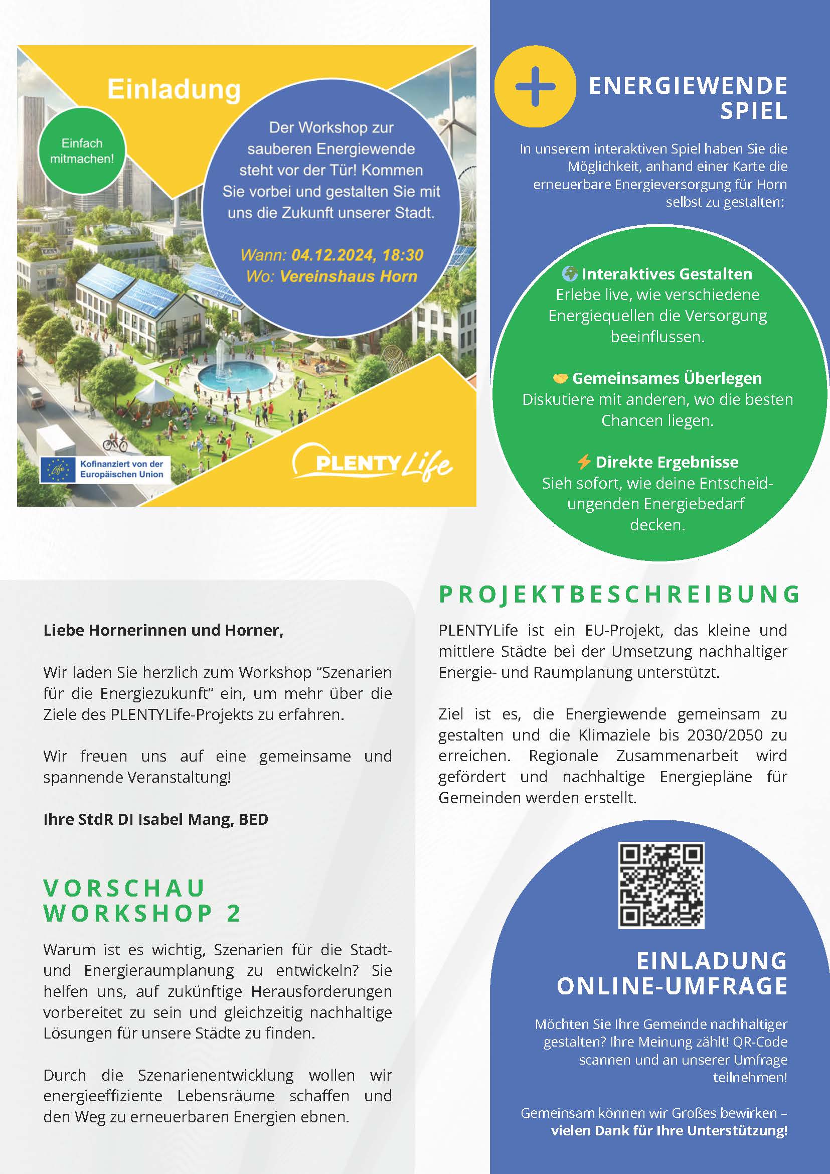 “Szenarien für die Energiezukunft”